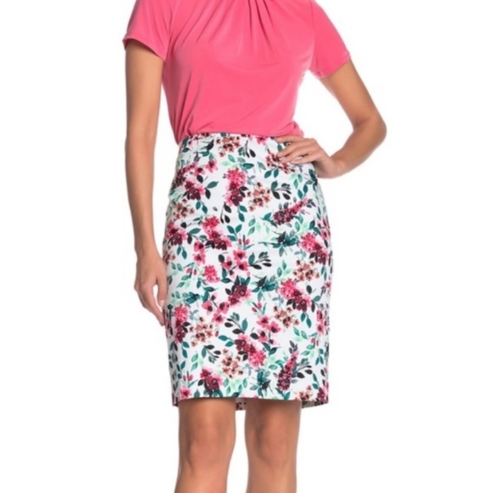 Calvin Klein Floral Pencil Skirt